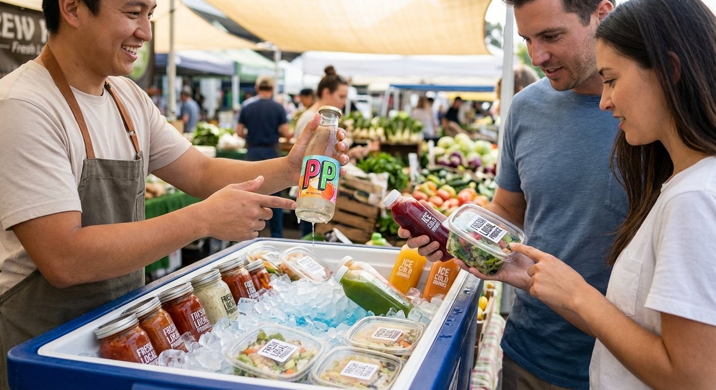 แช่ตู้เย็นแล้วลอก? จบปัญหาฉลากหลุดด้วย 'สติ๊กเกอร์ PP' กันน้ำ 100% สำหรับสาย Food & Drink ปี 2026 - waterproof-pp-sticker-vs-paper-food-drink-2026