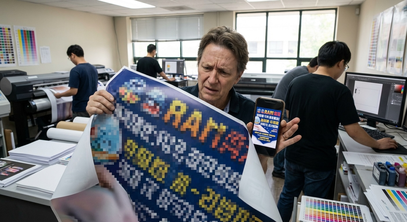 ส่งรูปผ่านแชทระวังพัง! ทำไมต้องใช้ไฟล์ Vector (.AI) พิมพ์ป้ายใหญ่? - why-vector-files-essential-large-format-printing