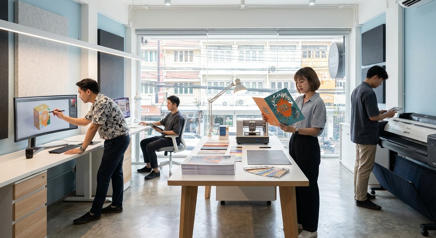 จับตาเทรนด์ 2026: AI พลิกโฉมวงการออกแบบสื่อสิ่งพิมพ์ไทย - 2026-ai-print-design-trend