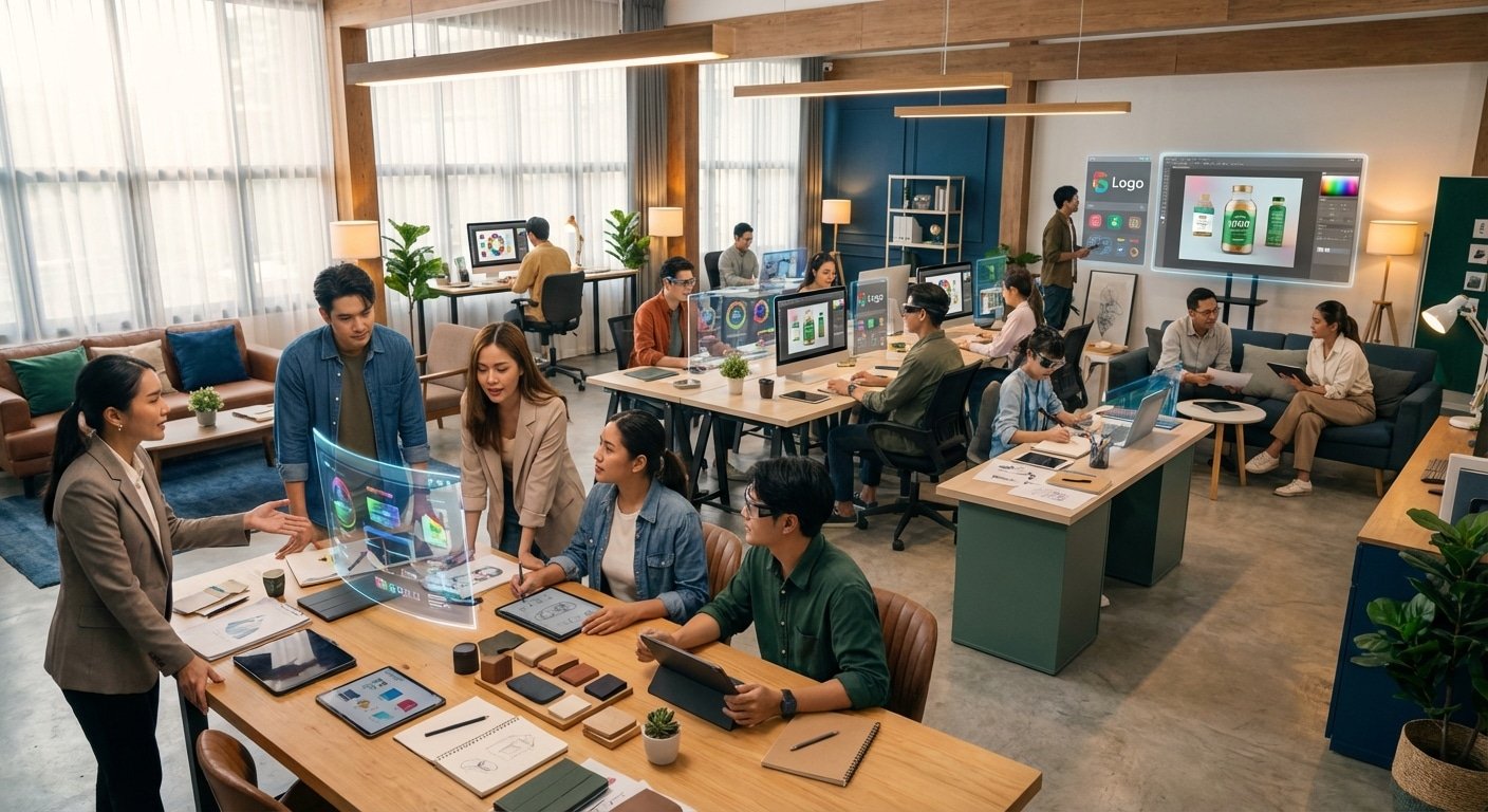 เทรนด์ AI 2026: พลิกโฉมวงการออกแบบและสื่อสิ่งพิมพ์ไทย - 2026-ai-printing-design-trend