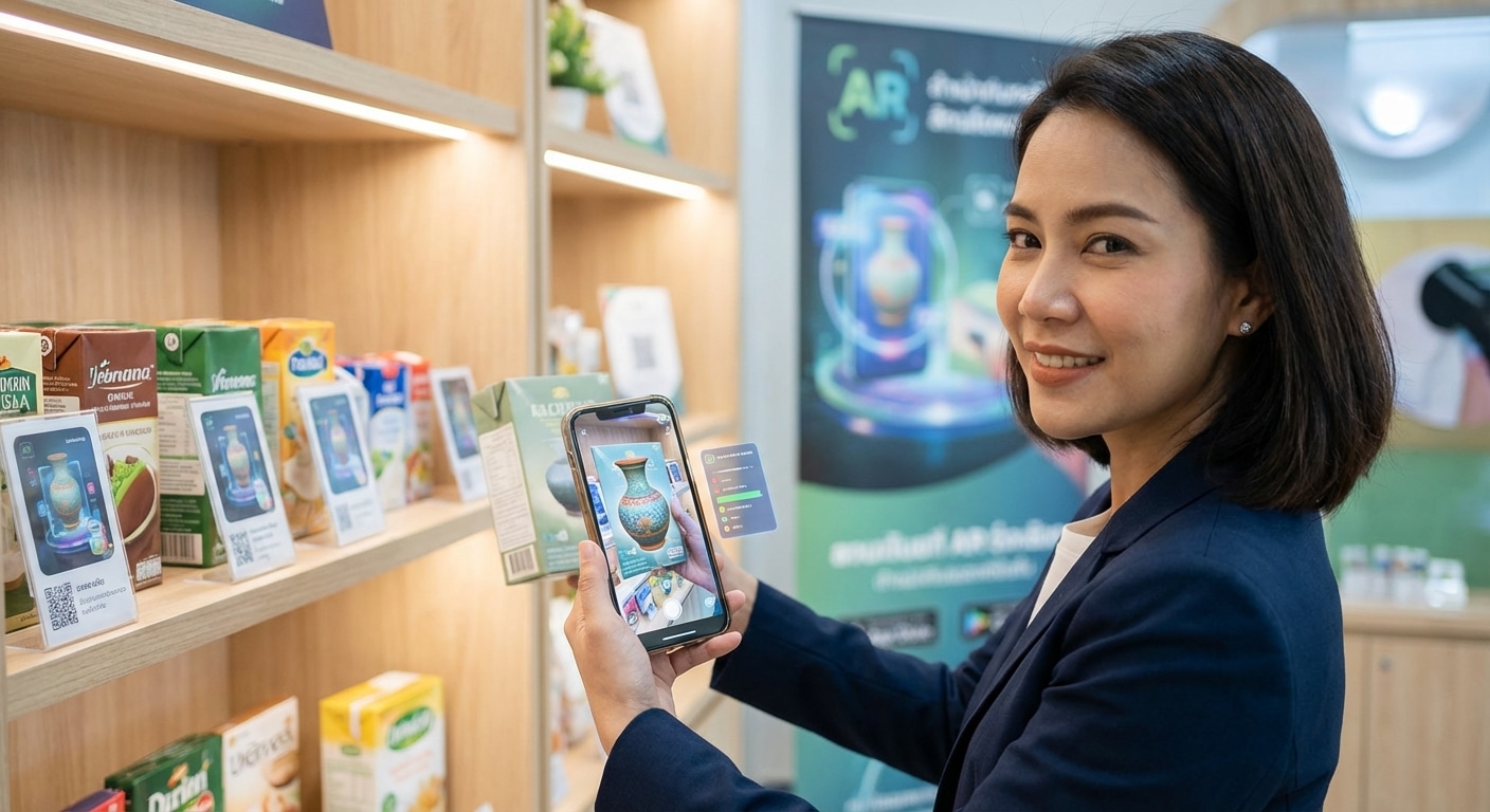 เทรนด์ 2026: สื่อสิ่งพิมพ์ผสาน AR ยกระดับแบรนด์ SME ไทย - 2026-ar-printing-trend-sme