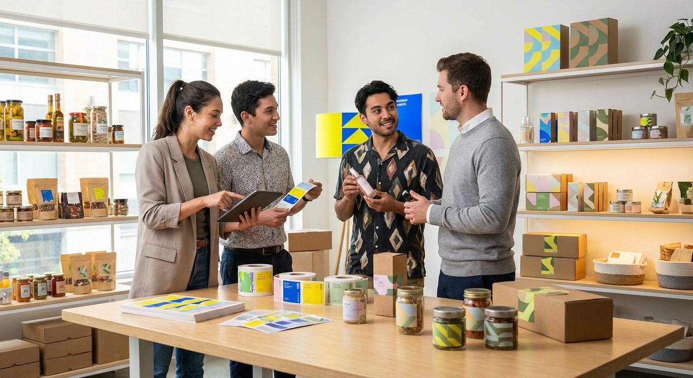 เทรนด์สีมาแรงปี 2026! ทริคออกแบบฉลากสินค้าให้แบรนด์ปัง - 2026-color-trend-label-design