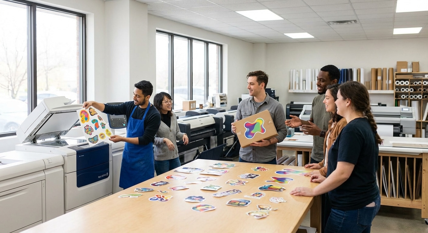 พิมพ์สติ๊กเกอร์ไดคัท 2026! ทรงอิสระสร้างภาพจำให้แบรนด์ - 2026-custom-diecut-sticker-printing