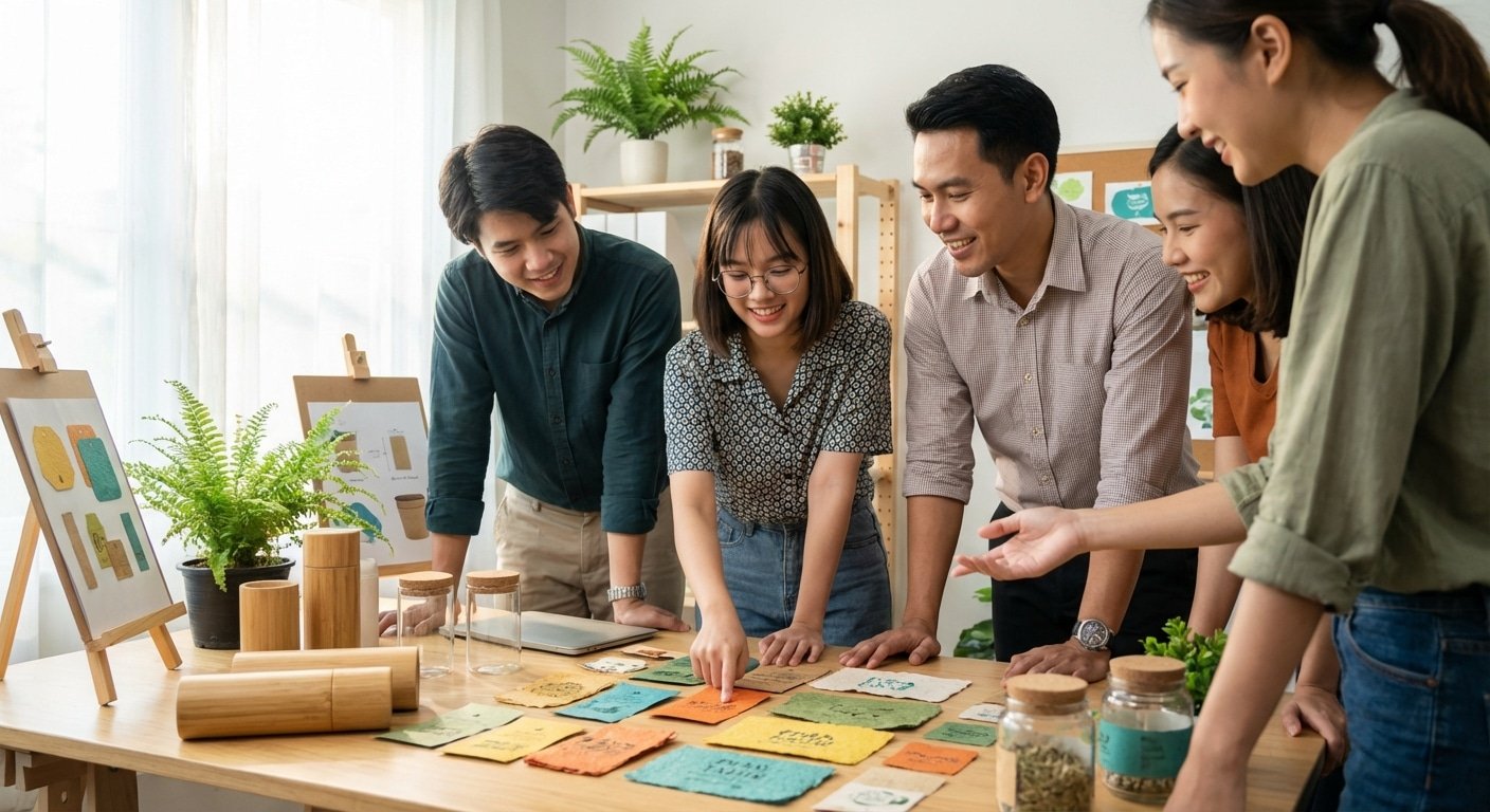 เทรนด์สิ่งพิมพ์ 2026! ฉลากสินค้ารักษ์โลกช่วย SME อัปยอดขาย - 2026-eco-friendly-label-trend