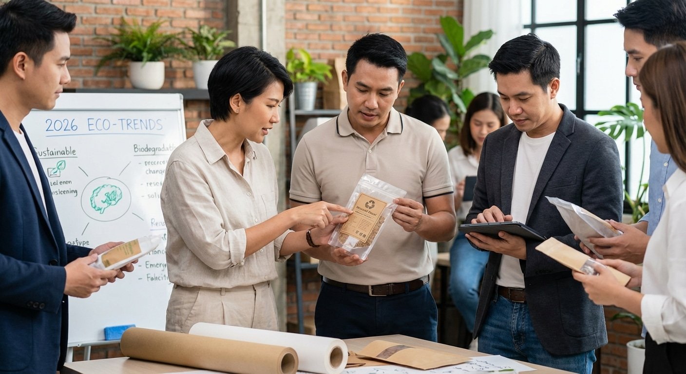 เทรนด์แพคเกจจิ้ง 2026! ฉลากสินค้ารักษ์โลก SME ไทยต้องรู้ - 2026-eco-friendly-label-trends