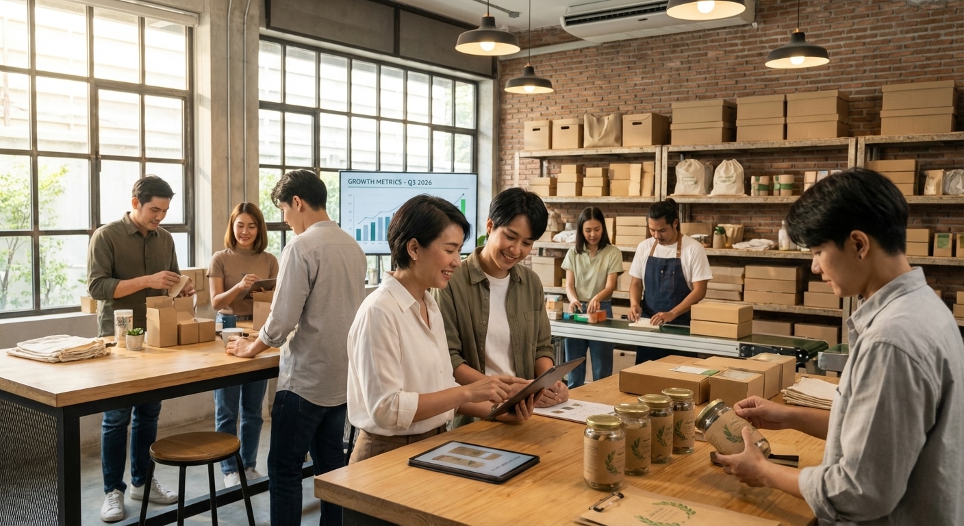 เทรนด์พิมพ์ 2026: ดันแบรนด์ SME โตด้วยฉลากหมึกรักษ์โลก - 2026-eco-friendly-printing-trend