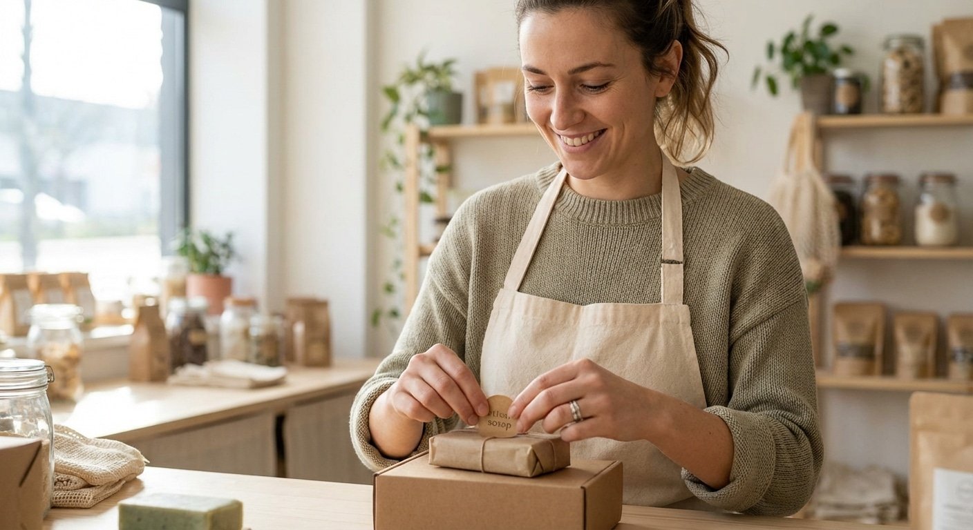 เทรนด์รักษ์โลก 2026! สติ๊กเกอร์คราฟท์อัปมูลค่าแบรนด์ SME - 2026-eco-kraft-sticker-trend