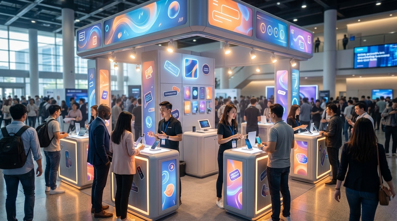 จัดบูธอีเวนต์ 2026 ดึงดูดลูกค้าด้วยป้ายและสติ๊กเกอร์ - 2026-event-booth-printing-items