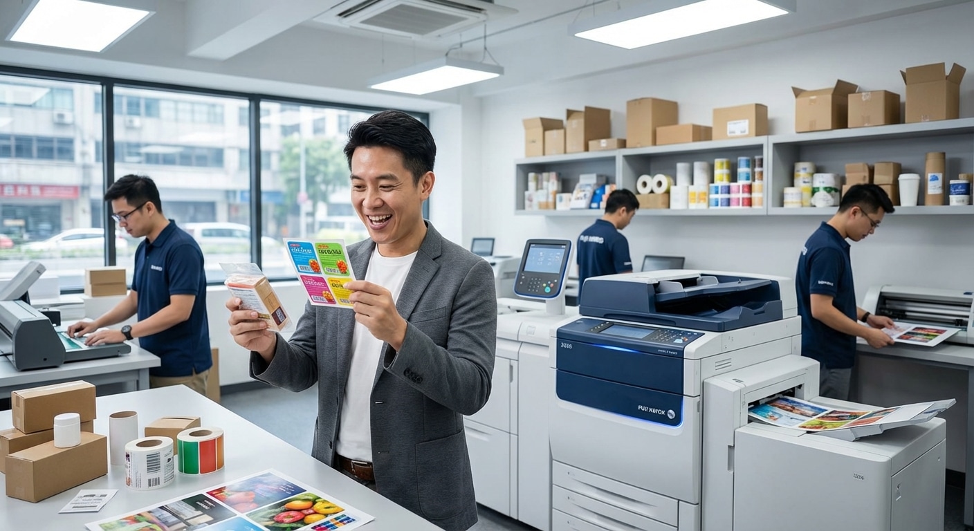 เทคฯ พิมพ์ Fuji Xerox 2026 สีสดตรงปก! อัปเกรดฉลาก SME - 2026-fuji-xerox-label-printing
