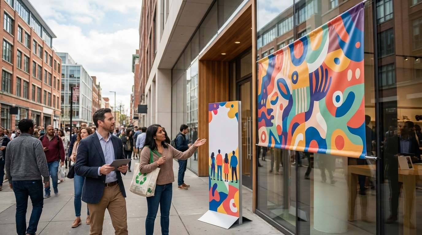 เทรนด์ป้ายโฆษณา 2026! สื่อออฟไลน์คัมแบ็ก ดึงลูกค้า SME พุ่ง - 2026-offline-signage-print-trend