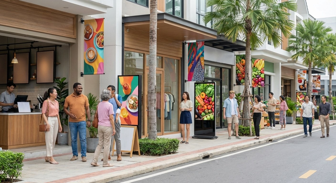 วิเคราะห์เทรนด์ OOH 2026! ป้ายโฆษณาหน้าร้านดันยอดขาย SME - 2026-ooh-signage-trend