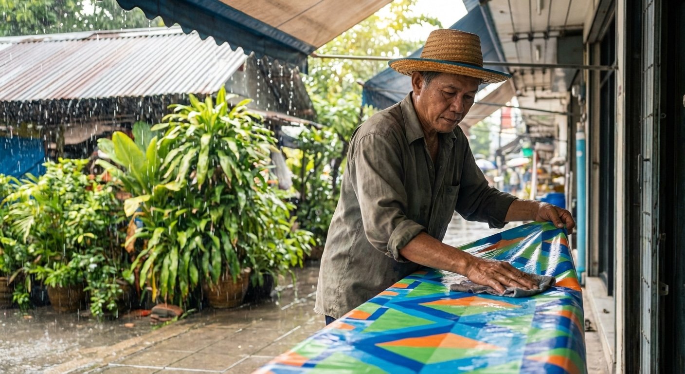 เคล็ดลับ 2026: ดูแลป้ายไวนิลและป้ายหน้าร้านให้สีสดทนแดด - 2026-outdoor-signage-maintenance-tips