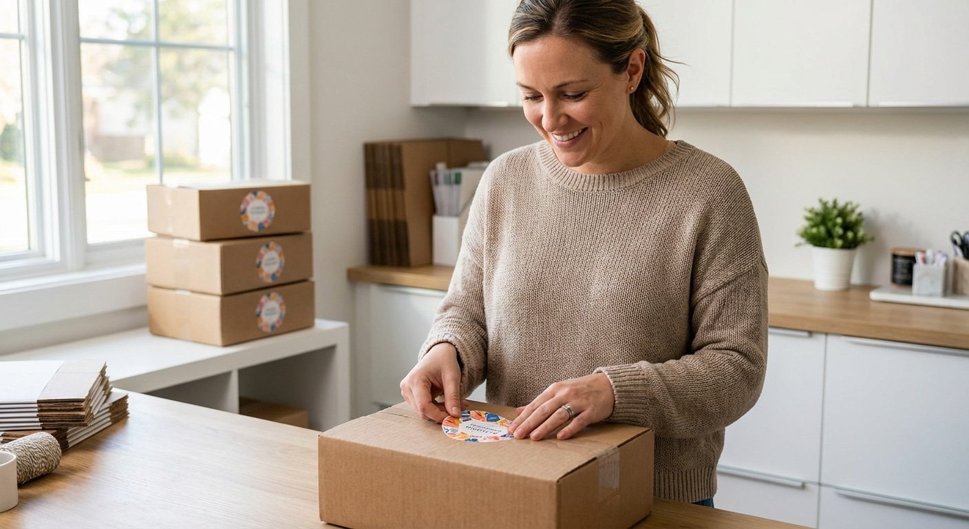 เทรนด์แพ็กเกจจิ้ง 2026! สติ๊กเกอร์ติดกล่องดันยอดขาย SME - 2026-packaging-sticker-ecommerce-trend