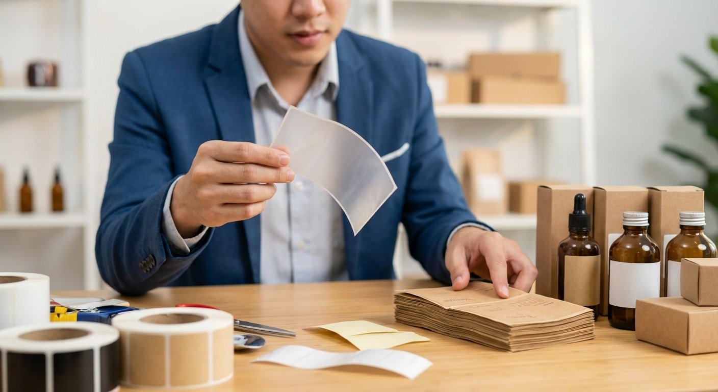 เลือกสติ๊กเกอร์ฉลากสินค้าให้เป๊ะ! คู่มือ SME 2026 - 2026-sticker-label-material-guide