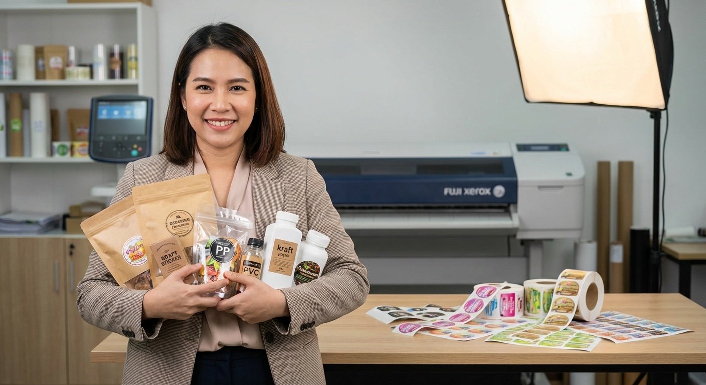 คู่มือ 2026! เลือกสติ๊กเกอร์ฉลากสินค้ายังไงให้ตอบโจทย์ - 2026-sticker-material-guide