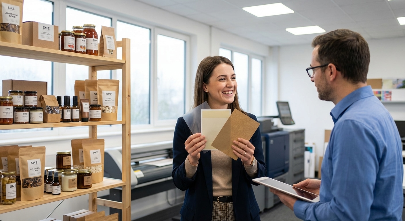 เลือกเนื้อสติ๊กเกอร์ยังไงให้ปัง? แมตช์ฉลากกับสินค้า 2026 - 2026-sticker-material-guide-sme