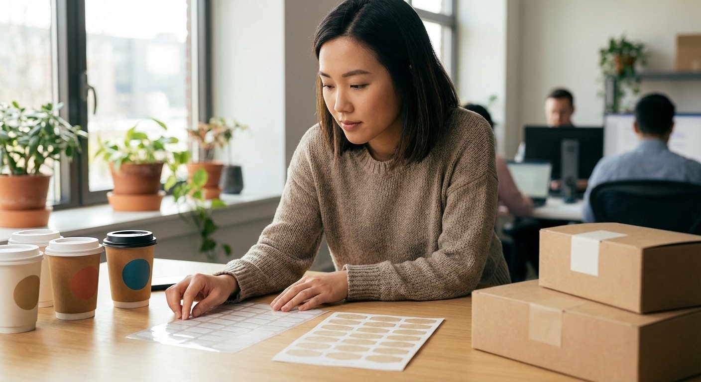 คัมภีร์ SME 2026: เลือกสติ๊กเกอร์ฉลากสินค้าแบบไหนให้ปัง? - 2026-sticker-material-guide