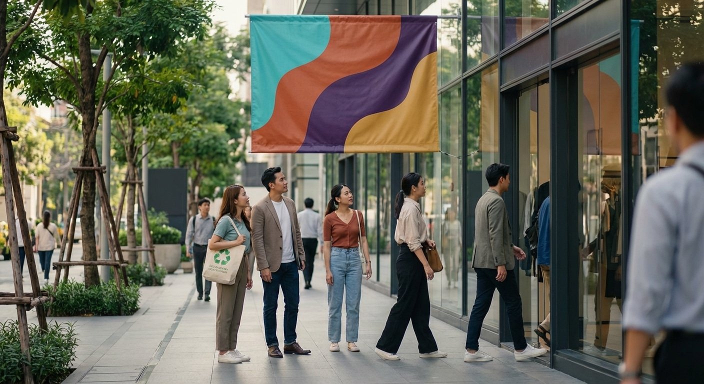 เทคนิคทำป้ายโฆษณา 2026 เรียกลูกค้าเข้าร้าน ยอดขายพุ่ง - 2026-store-signage-marketing