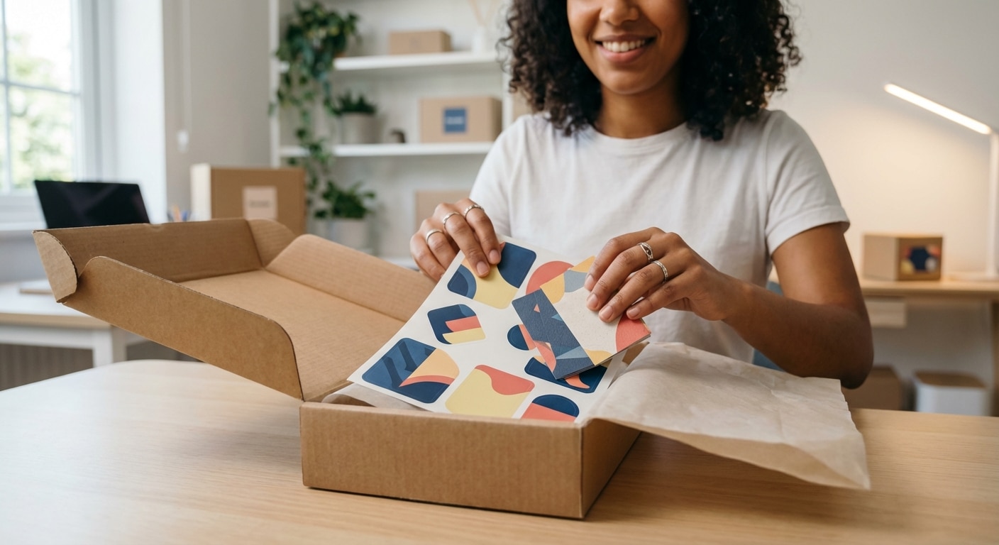 กลยุทธ์ Unboxing 2026: มัดใจลูกค้าด้วยสติ๊กเกอร์และนามบัตร - 2026-unboxing-sticker-marketing-tips