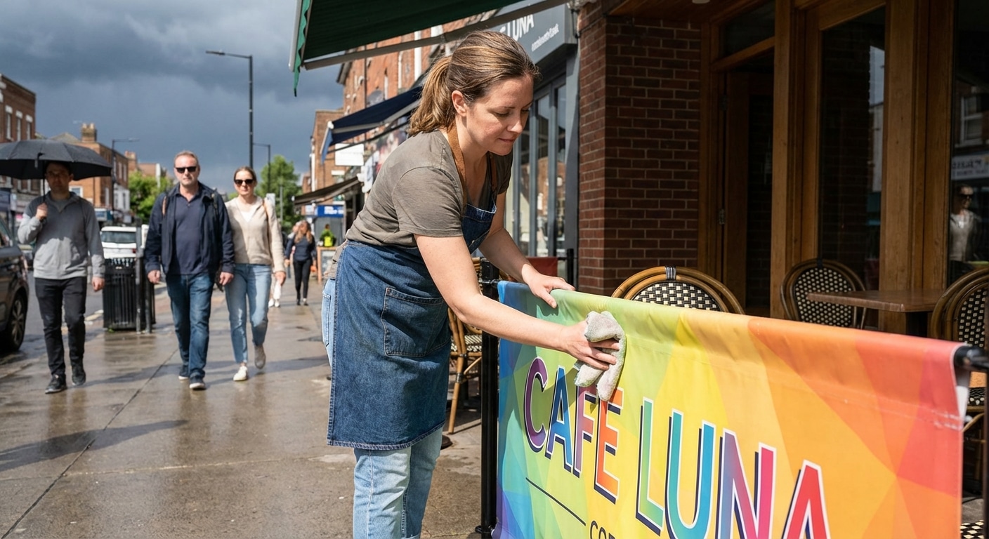 ทริค 2026! ดูแลป้ายไวนิลหน้าร้านให้สีสดสู้แดดสู้ฝน - 2026-vinyl-banner-maintenance-tips