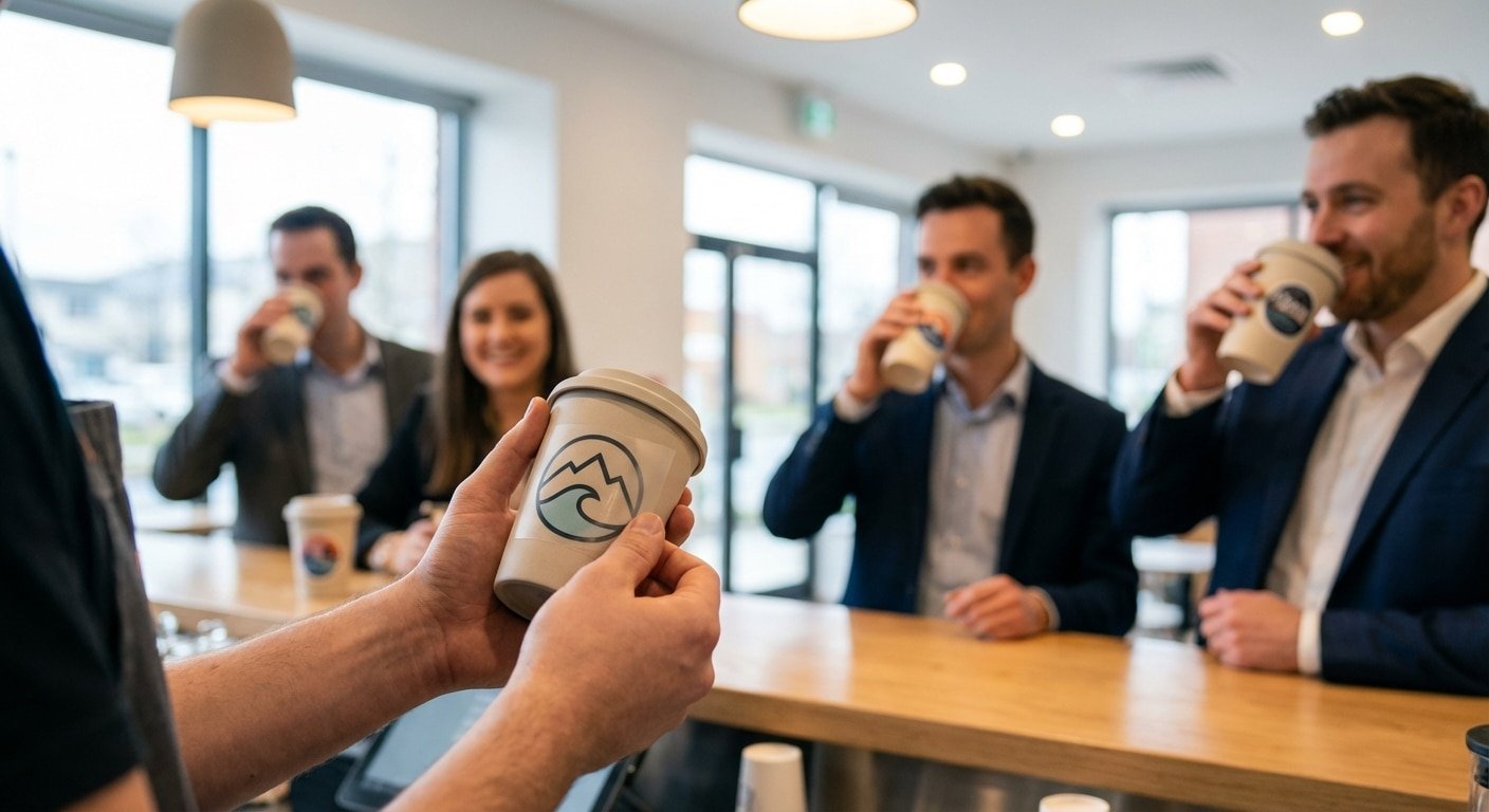 เคล็ดลับเลือกสติ๊กเกอร์ติดแก้วกาแฟ 2026 ทนน้ำ ไม่ลอก - 2026-waterproof-coffee-cup-sticker