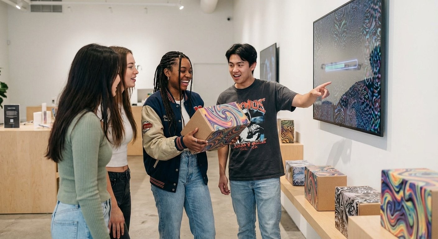 เทรนด์แพคเกจจิ้ง 2027: AI ออกแบบกล่องสุ่มลาย ดึงดูด Gen Z - 2027-ai-packaging-design-trend