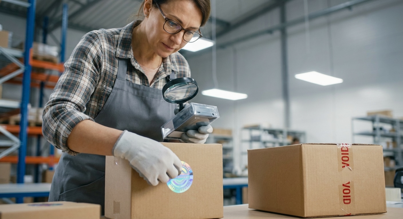 สินค้าโดนก๊อป! แก้เกมปี 2026 ด้วย 'สติ๊กเกอร์กันปลอม' เริ่มต้นหลักร้อย ป้องกันหลักล้าน - anti-counterfeit-sticker-hologram-void-solution-2026