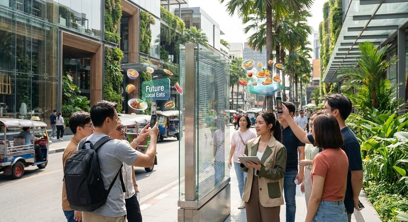 เจาะเทรนด์ 2026! ป้ายโฆษณาผสาน AR ยกระดับแบรนด์ SME - ar-advertising-sign-trend