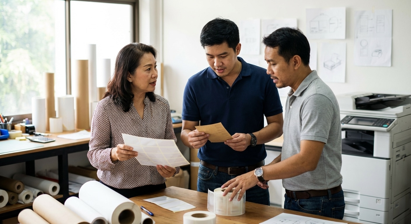 เจาะลึก 4 ชนิดสติ๊กเกอร์ฉลากสินค้า SME แบบไหนขายดีสุด? - best-product-sticker-materials