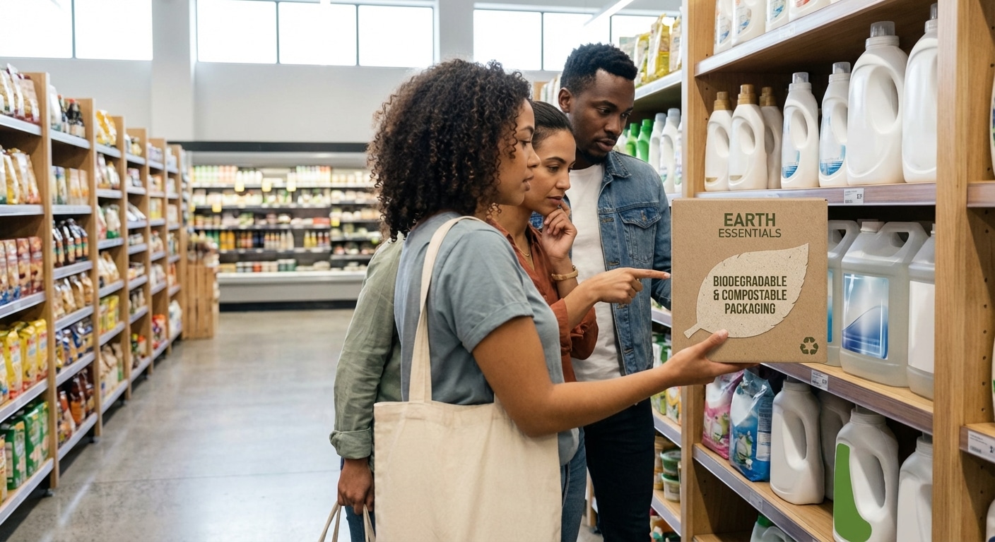 กล่องรักษ์โลกแต่สติ๊กเกอร์พลาสติก? พลาดหนัก! เจาะเทรนด์ 2026 'ฉลาก Eco' ย่อยสลายได้ 100% - biodegradable-sticker-eco-packaging-trend-2026