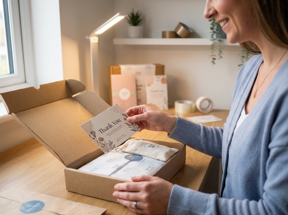 เคล็ดลับทำการ์ดขอบคุณ-แพ็กเกจจิ้ง เพิ่มยอดซื้อซ้ำ SME - boost-sales-thankyou-card-print