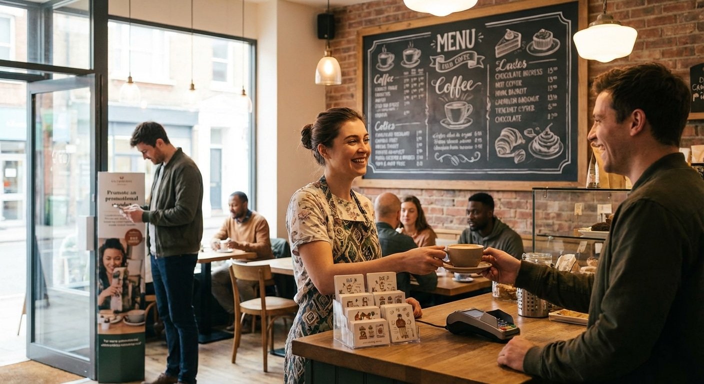 ทริคเพิ่มยอดขายร้านคาเฟ่! ด้วยป้ายเมนูและสติ๊กเกอร์สะสมแต้ม - cafe-menu-sticker-marketing