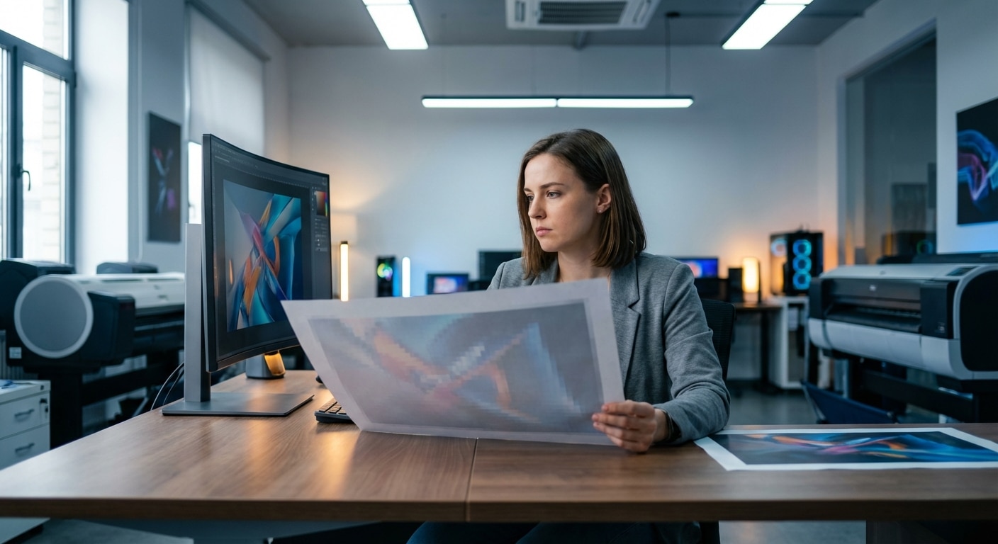 ภาพสวยแต่พิมพ์แตก? วิธีเช็คไฟล์ AI/Gen Art ปี 2026 ให้ชัดเป๊ะก่อนส่งโรงพิมพ์ - check-ai-generated-image-resolution-for-print-2026