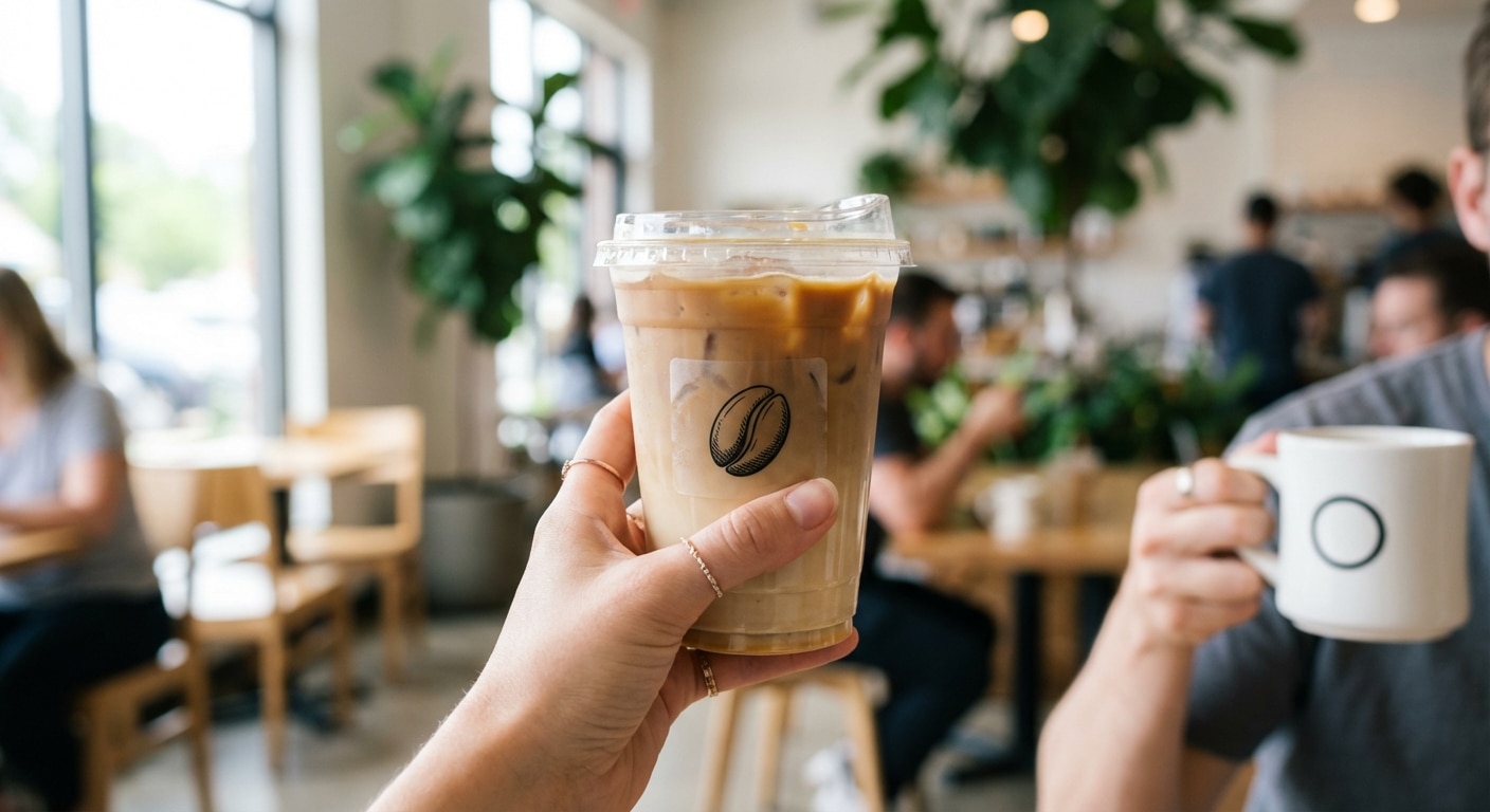 ติดแก้วกาแฟใช้ PP ขาวหรือใส? เลือกให้เครื่องดื่มดูแพงปี 2026 - choose-coffee-cup-sticker-pp-white-vs-clear-2026