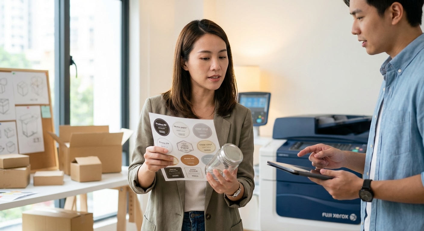 เลือกสติ๊กเกอร์ฉลากสินค้ายังไงให้ปัง? ฉบับมือใหม่ SME - choose-right-sticker-material