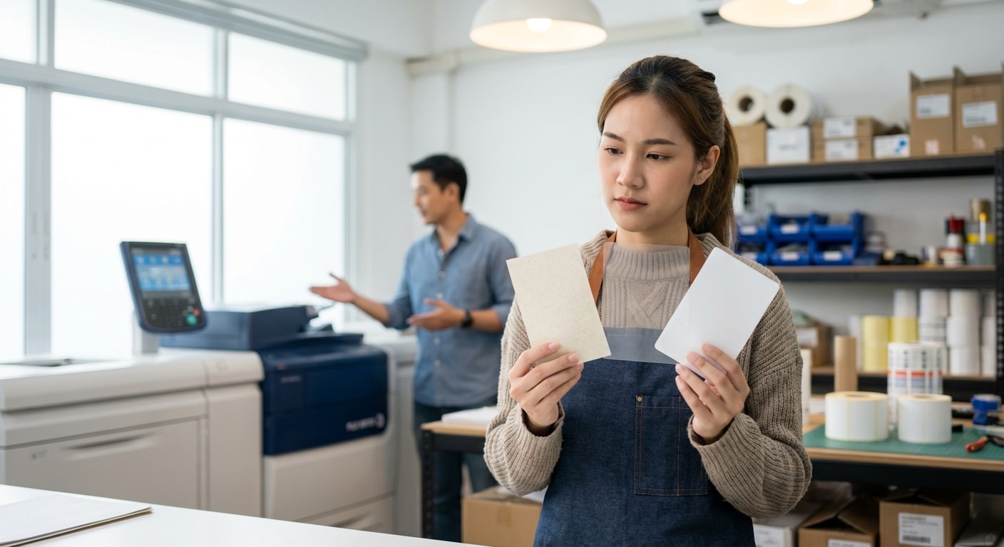 กระดาษ vs PP vs PVC! เลือกสติ๊กเกอร์ฉลากสินค้ายังไงให้ปัง - choose-right-sticker-material