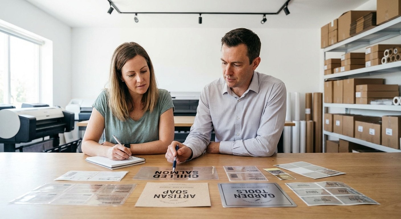 วัสดุสติ๊กเกอร์แบบไหนดี? เทียบชัดๆ กระดาษ PP หรือ PVC - choose-right-sticker-material