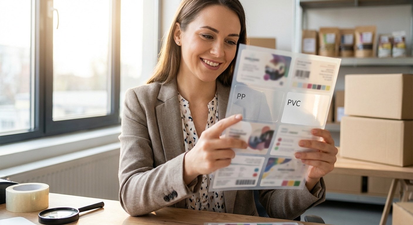 เลือกสติ๊กเกอร์ PP, PVC ให้เหมาะกับสินค้า SME - choose-right-sticker-material-sme