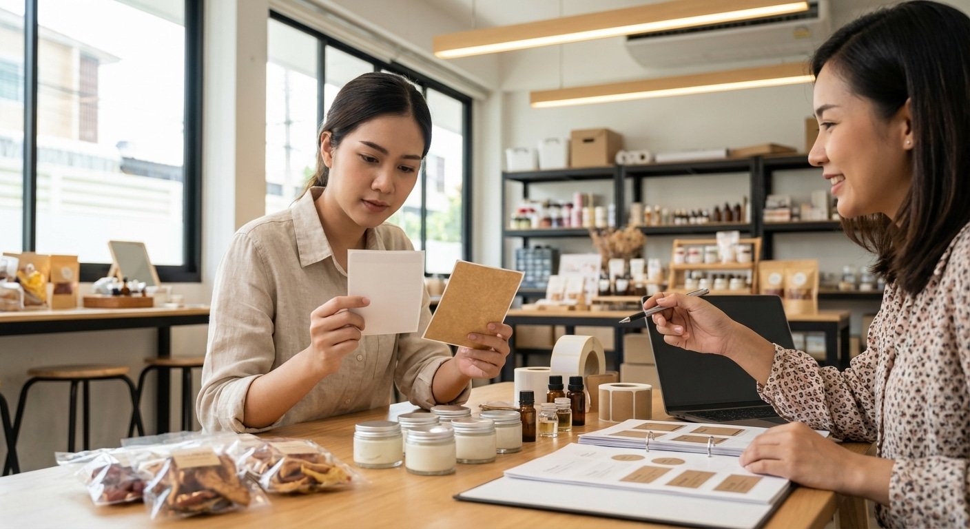 เลือกสติ๊กเกอร์ฉลากสินค้ายังไงให้ปัง? ฉบับ SME มือใหม่ - choose-sticker-label-sme