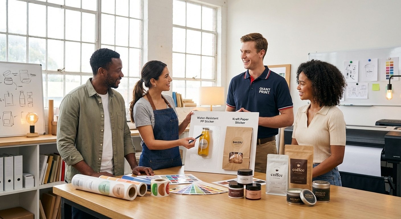 เคล็ดลับเลือกสติ๊กเกอร์ติดสินค้าให้เหมาะกับธุรกิจ - choose-sticker-material-guide