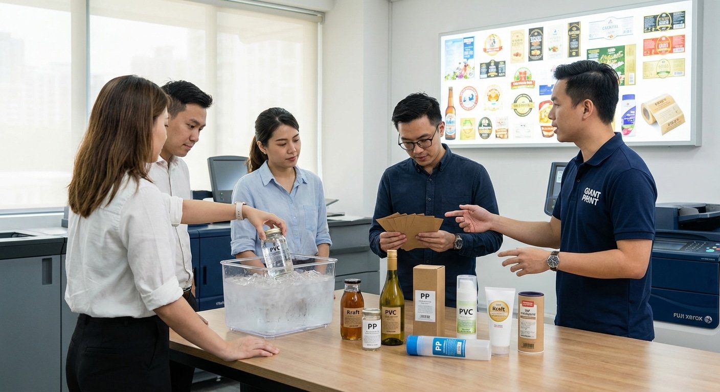 คัมภีร์เลือกสติ๊กเกอร์ 2026: วัสดุไหนเหมาะกับสินค้าคุณ? - choose-sticker-material-guide