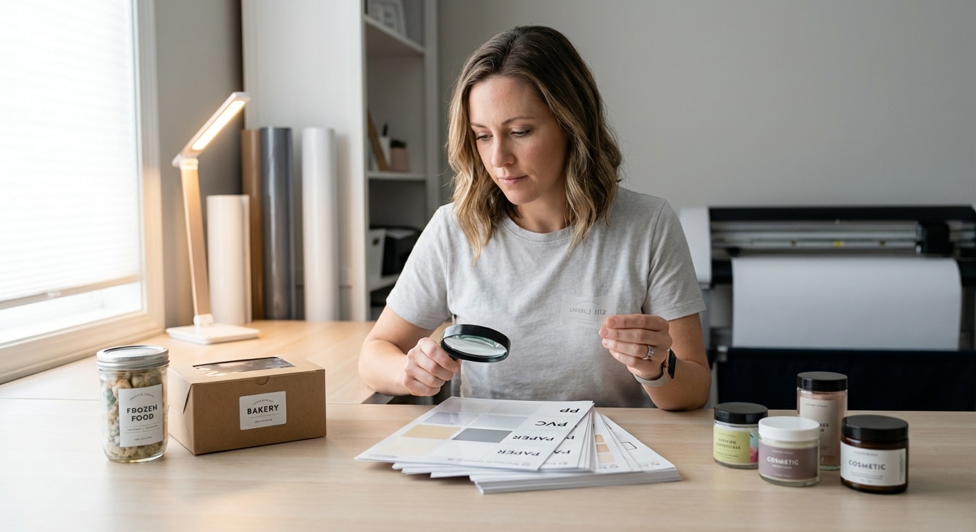 วิธีเลือกเนื้อสติ๊กเกอร์ ฉลากแบบไหนกันน้ำ แช่แข็งไม่ลอก! - choose-sticker-materials-guide