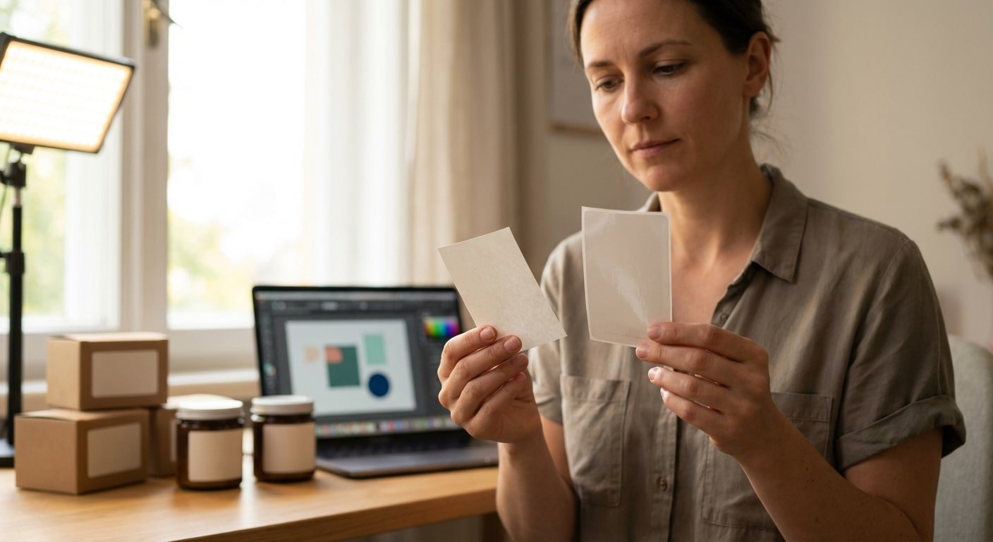 สติ๊กเกอร์ฉลากสินค้า PP กับ PVC ต่างกันอย่างไร? คู่มือ SME - choose-sticker-pp-vs-pvc