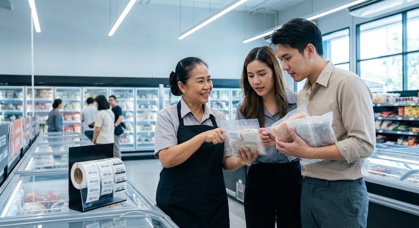 ทริคปี 2026! เลือกสติ๊กเกอร์กันน้ำสำหรับสินค้าแช่แข็ง - choose-waterproof-sticker-label