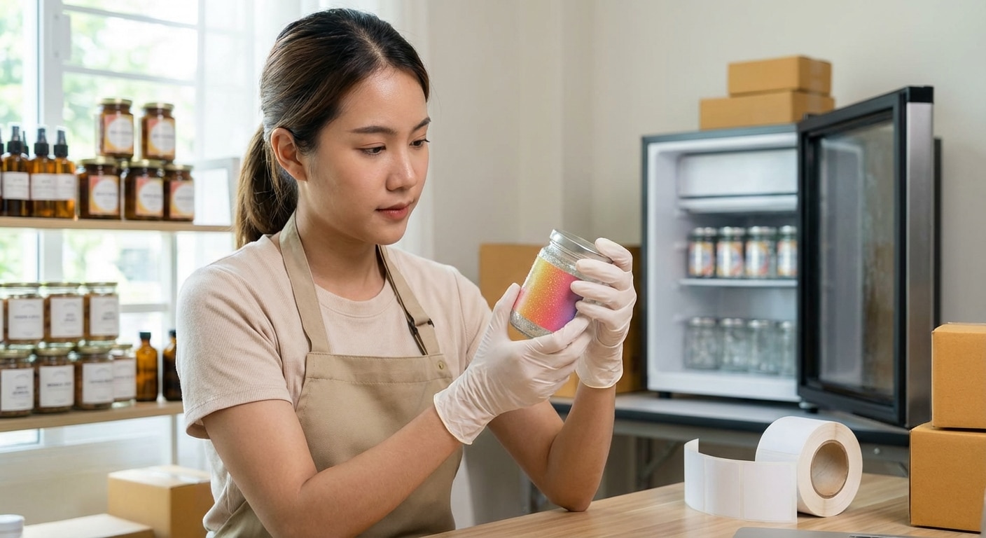 วิธีเลือกสติ๊กเกอร์ฉลากสินค้าให้ทนน้ำ ไม่ลอก แช่ตู้เย็นได้ - choose-waterproof-sticker-label