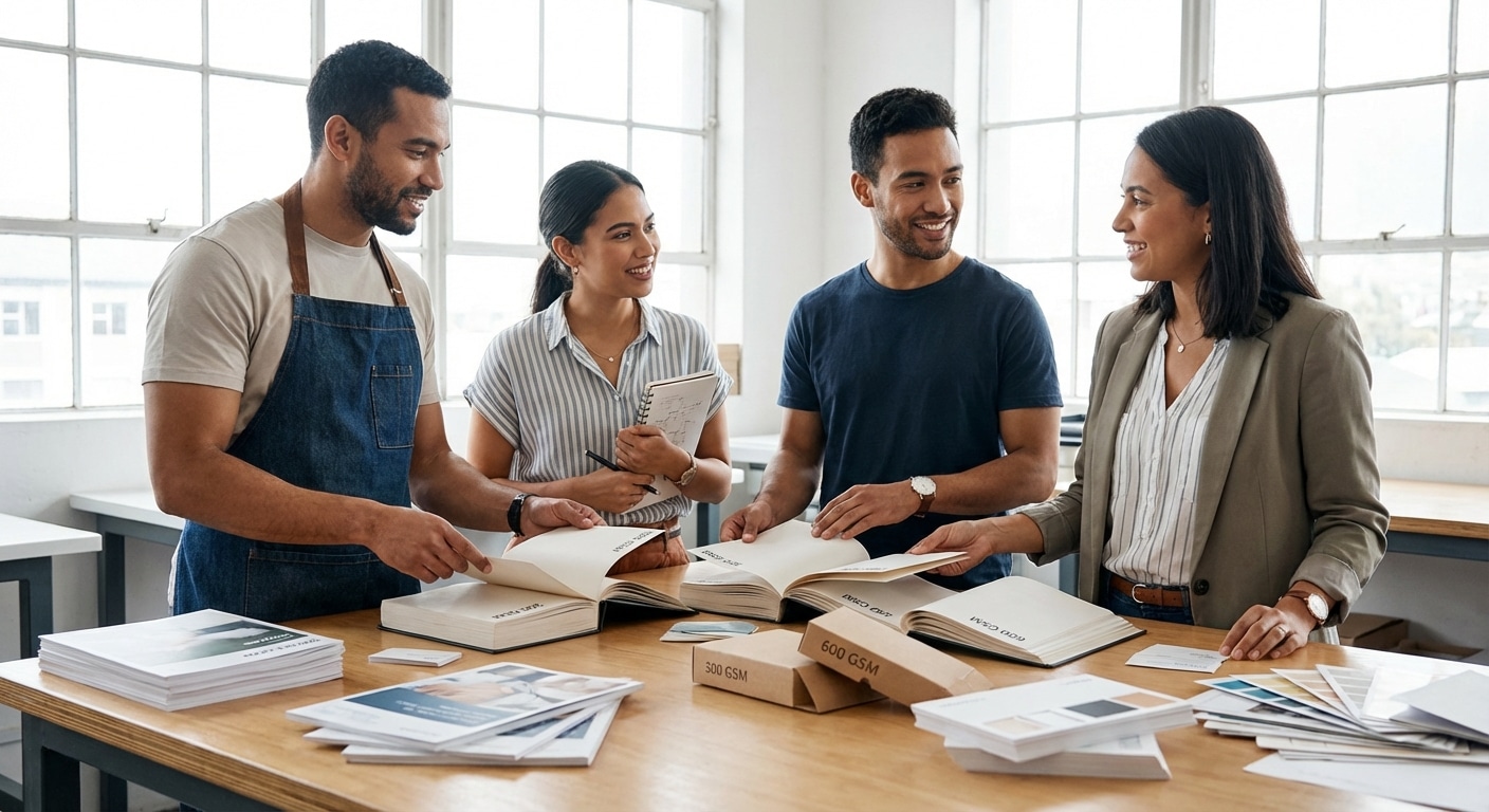 หนาไปก็เปลือง! คู่มือเลือก 'ความหนากระดาษ (GSM)' ฉบับปี 2026 - choosing-paper-weight-gsm-guide-2026