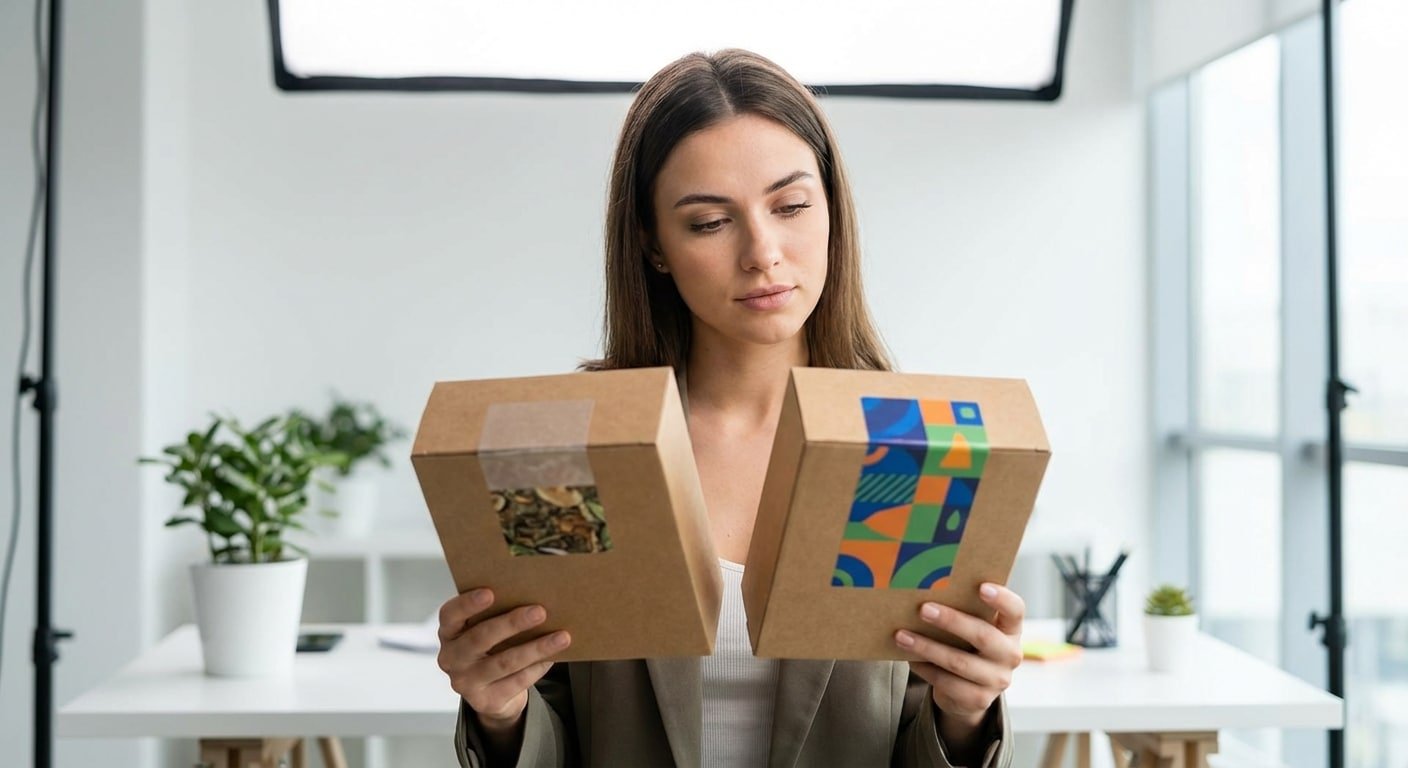 สติ๊กเกอร์ใส vs สติ๊กเกอร์ทึบ เลือกแบบไหนให้แพคเกจจิ้งดูแพง - clear-vs-opaque-sticker-design