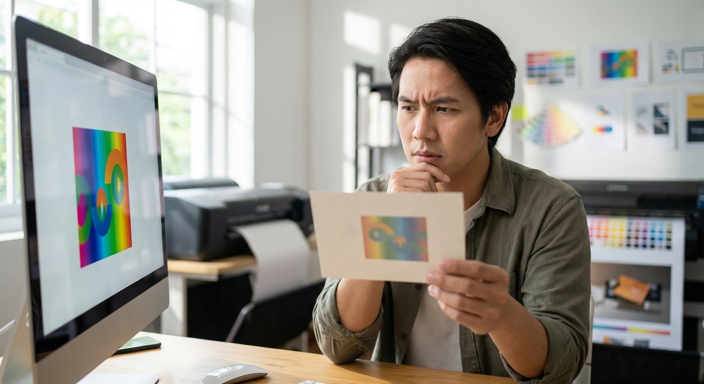 ทำไมสีหน้าจอไม่ตรงงานพิมพ์? รู้จักระบบสี CMYK vs RGB - cmyk-vs-rgb-printing-guide