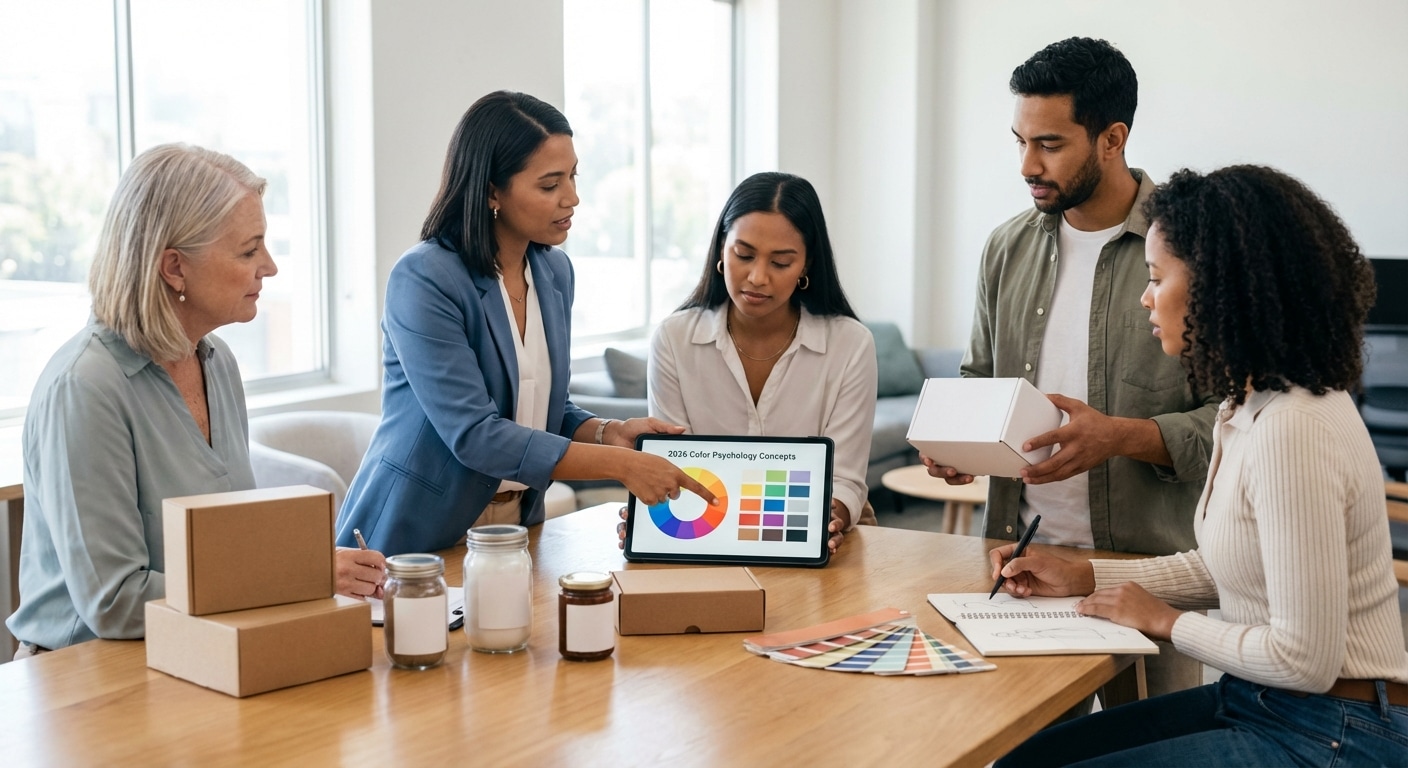 จิตวิทยาสีแพคเกจจิ้ง 2026! ออกแบบฉลากสินค้ายังไงให้ยอดปัง - color-psychology-packaging-design