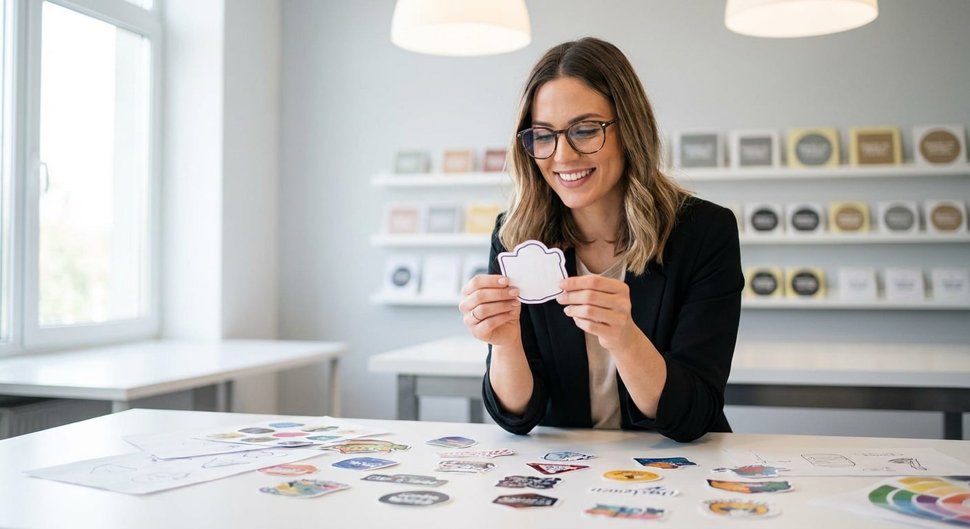 เลิกใช้ทรงกลม! จิตวิทยารูปทรง 2026 ออกแบบ 'สติ๊กเกอร์ไดคัท' (Die-cut) อย่างไรให้สะดุดตา ลูกค้าจำแบรนด์ได้ใน 3 วิ - die-cut-sticker-shape-psychology-branding-2026